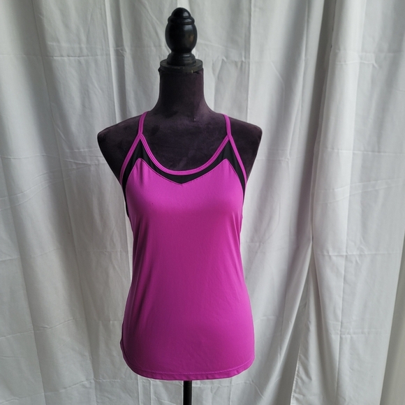 Splits59 Tops - Women's Splits59 Mesh Tank Top Purple Black Large M Made in USA